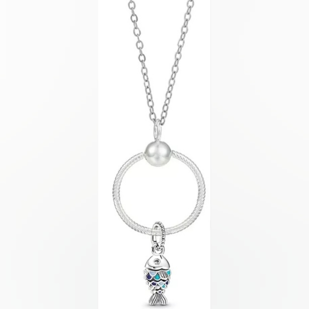 Bundle 3 pieces Deal - 45 CM  Neckalce+  Magical Fish Charm + Pendant